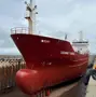 Red tanker in dr-dock